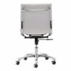 Ergonomic Upholstered Adjustable Armless Office Chair - White - ZM Home -Office Chairs Sales Shop unnamed file 8664