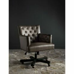 Chambers Desk Chair Taupe - Safavieh
