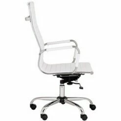 Studio 55D Modern Home Office Chair Swivel Tilt High Back White Black Chrome Adjustable for Work Desk Home Office Computer -Office Chairs Sales Shop unnamed file 8686