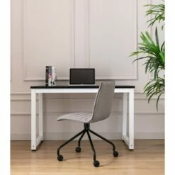 Modern Rolling Office Chair with Channeling Charcoal Gray - WOVENBYRD -Office Chairs Sales Shop unnamed file 8691