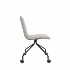 Modern Rolling Office Chair with Channeling Charcoal Gray - WOVENBYRD -Office Chairs Sales Shop unnamed file 8694