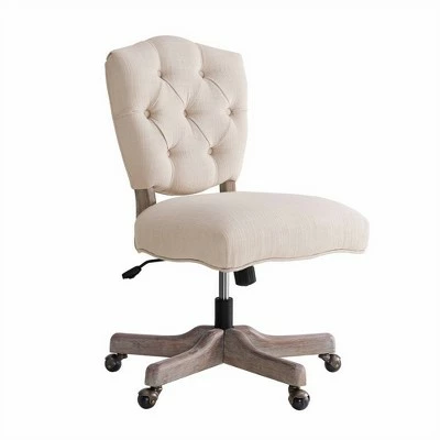 Kelsey Office Chair - Linon Natural 7 Kelsey Office Chair - Linon Natural - Image 5