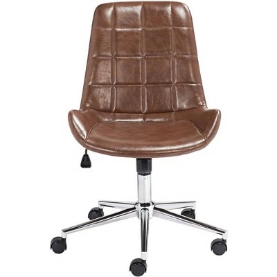 Studio 55D Daniel Brown Faux Leather Adjustable Office Chair 7 Studio 55D Daniel Brown Faux Leather Adjustable Office Chair - Image 5