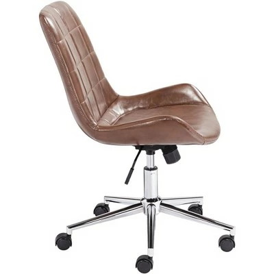 Studio 55D Daniel Brown Faux Leather Adjustable Office Chair 8 Studio 55D Daniel Brown Faux Leather Adjustable Office Chair - Image 6