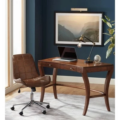 Studio 55D Daniel Brown Faux Leather Adjustable Office Chair 10 Studio 55D Daniel Brown Faux Leather Adjustable Office Chair - Image 8