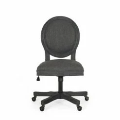Pishkin French Country Upholstered Swivel Office Chair - Christopher Knight Home Charcoal/weathered Gray -Office Chairs Sales Shop unnamed file 882