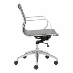 Elegant Modern Low Back Adjustable Office Chair Gray - ZM Home -Office Chairs Sales Shop unnamed file 8834