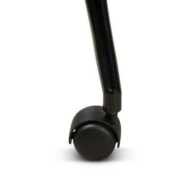 Maida Midcentury Modern Fabric Upholstered Office Chair Light Brown - Baxton Studio 7 Maida Midcentury Modern Fabric Upholstered Office Chair Light Brown - Baxton Studio - Image 5