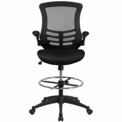 Mid Back Ergonomic Drafting Chair with Adjustable Foot Ring and Flip Up Arms Black - Riverstone Furniture -Office Chairs Sales Shop unnamed file 8850