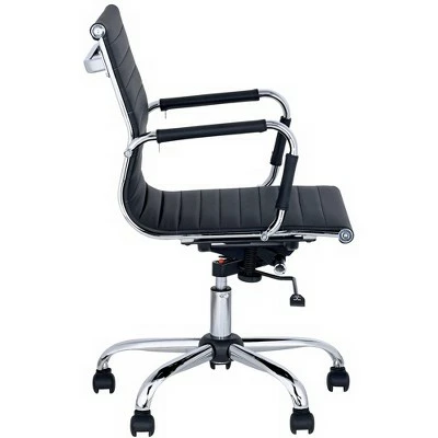 Studio 55D Serge Black Low Back Swivel Office Chair 4 Studio 55D Serge Black Low Back Swivel Office Chair - Image 2