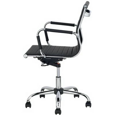 Studio 55D Serge Black Low Back Swivel Office Chair 6 Studio 55D Serge Black Low Back Swivel Office Chair - Image 4