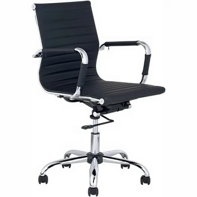 Studio 55D Serge Black Low Back Swivel Office Chair 8 Studio 55D Serge Black Low Back Swivel Office Chair - Image 6
