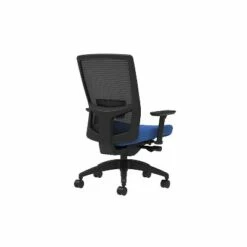 Union & Scale Vinyl Task Chair Marine Blue Adj Lumbar 2D Arms Advanced Synchro 53283