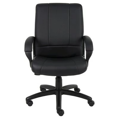 Caressoft Executive Mid Back Chair Black - Boss Office Products 3 Caressoft Executive Mid Back Chair Black - Boss Office Products