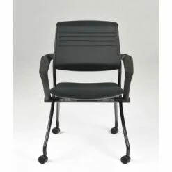 2 Nesting Chairs with Interactive Back Black - Global Furniture