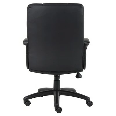 Caressoft Executive Mid Back Chair Black - Boss Office Products 4 Caressoft Executive Mid Back Chair Black - Boss Office Products - Image 2