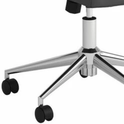 Padded Panel Back Office Chair with Horizontal Stitching Gray - Benzara -Office Chairs Sales Shop unnamed file 9003