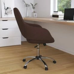 Merrick Lane Office Chair Ergonomic Executive Mid-Back Design In Contemporary Brown Fabric With 360° Swivel And Height Adjustment -Office Chairs Sales Shop unnamed file 9014