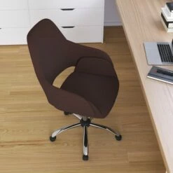 Merrick Lane Office Chair Ergonomic Executive Mid-Back Design In Contemporary Brown Fabric With 360° Swivel And Height Adjustment -Office Chairs Sales Shop unnamed file 9016