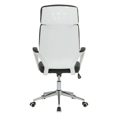 High Back Deluxe Managers Chair White/Black - Calico Designs 9 High Back Deluxe Managers Chair White/Black - Calico Designs - Image 7