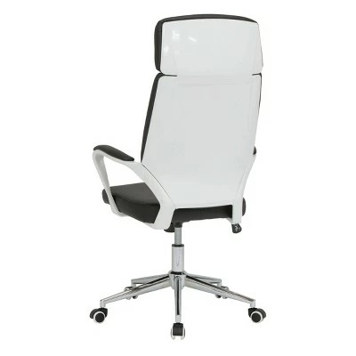 High Back Deluxe Managers Chair White/Black - Calico Designs 10 High Back Deluxe Managers Chair White/Black - Calico Designs - Image 8