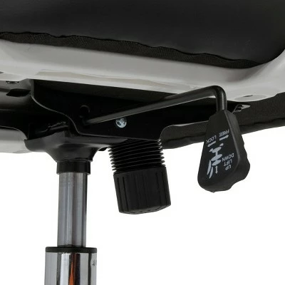 High Back Deluxe Managers Chair White/Black - Calico Designs 15 High Back Deluxe Managers Chair White/Black - Calico Designs - Image 13