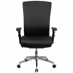 47.5" Leather Multi function Executive Swivel Ergonomic Office Chair with Seat Slider & Lumbar Black - Riverstone Furniture -Office Chairs Sales Shop unnamed file 9109
