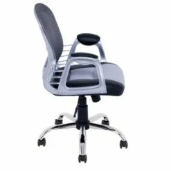 Workspace Leatherette and Mesh Office Chair - CorLiving Gray