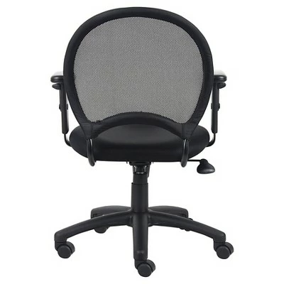 Mesh Chair with Adjustable Arms Black - Boss Office Products 3 Mesh Chair with Adjustable Arms Black - Boss Office Products