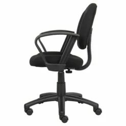 Deluxe Posture Chair with Loop Arms - Boss Office Products Burgundy