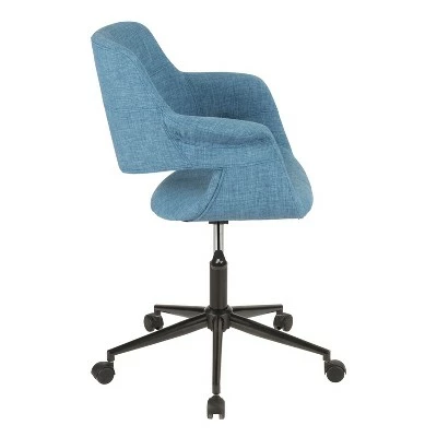 Vintage Flair Mid Century Modern Office Chair - Lumisource Gray 3 Vintage Flair Mid Century Modern Office Chair - Lumisource Gray