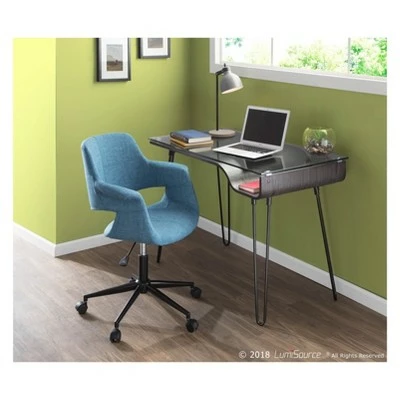 Vintage Flair Mid Century Modern Office Chair - Lumisource Gray 9 Vintage Flair Mid Century Modern Office Chair - Lumisource Gray - Image 7