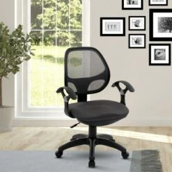 Midback Mesh Task Office Chair Black - Techni Mobili