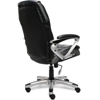 Works Executive Office Chair - Serta Light Gray 5 Works Executive Office Chair - Serta Light Gray - Image 3