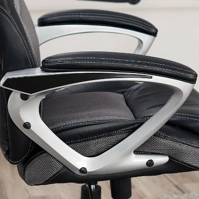Works Executive Office Chair - Serta Light Gray 12 Works Executive Office Chair - Serta Light Gray - Image 10