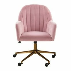 Channeled Back Velvet Office Chair - HomeFare Blush 17 Channeled Back Velvet Office Chair - HomeFare Blush -Office Chairs Sales Shop unnamed file 9404