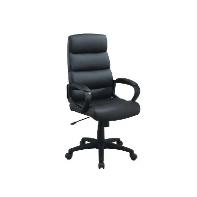 Simple Relax High-Back Adjustable Height Office Chair in Black 3 Simple Relax High-Back Adjustable Height Office Chair in Black