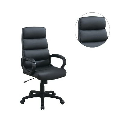 Simple Relax High-Back Adjustable Height Office Chair in Black 4 Simple Relax High-Back Adjustable Height Office Chair in Black - Image 2
