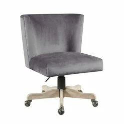 Cliasca Office Chair Gray Velvet - Acme Furniture