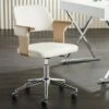 Studio 55D Milano White Fabric and Natural Wood Adjustable Swivel Office Chair -Office Chairs Sales Shop unnamed file 9452
