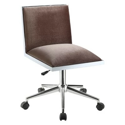 Iohomes Lipton Contemporary Leatherette Office Chair - HOMES: Inside + Out Brown 6 Iohomes Lipton Contemporary Leatherette Office Chair - HOMES: Inside + Out Brown - Image 4