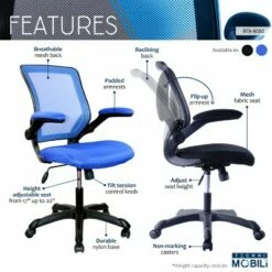 Mesh Task Office Chair with Flip Up Arms Blue - Techni Mobili 12 Mesh Task Office Chair with Flip Up Arms Blue - Techni Mobili -Office Chairs Sales Shop unnamed file 962