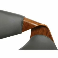 Geneva Faux Leather Chrome Office Chair Gray - Armen Living -Office Chairs Sales Shop unnamed file 9678