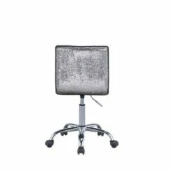 Alessio Office Chair Silver PU/Chrome - Acme Furniture -Office Chairs Sales Shop unnamed file 9681