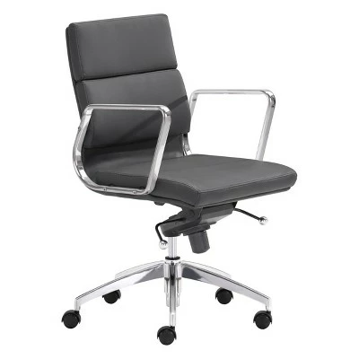 ZM Home ZUO Engineer Low-Back Office Chair Black 6 ZM Home ZUO Engineer Low-Back Office Chair Black - Image 4