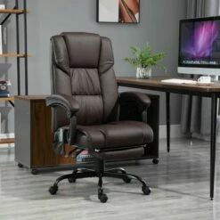 Vinsetto Office Desk Chair Recliner Height Adjustable Movable Lumbar Support with 6Point Vibrating Massage -Office Chairs Sales Shop unnamed file 9714