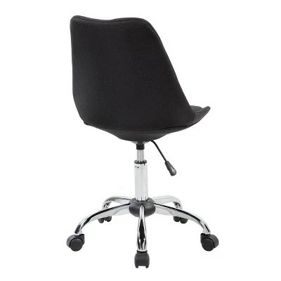 Armless Task Chair with Buttons - Techni Mobili Gray 4 Armless Task Chair with Buttons - Techni Mobili Gray - Image 2