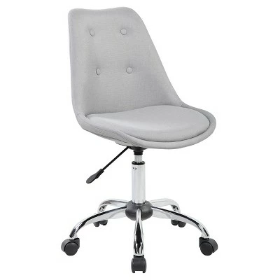 Armless Task Chair with Buttons - Techni Mobili Gray 7 Armless Task Chair with Buttons - Techni Mobili Gray - Image 5